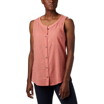 Columbia Ženske Košulje - Summer Ease Sleeveless Tamno Koraljne | DZQB-02917
